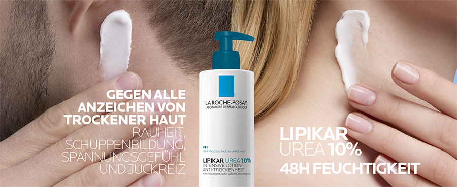 La Roche Posay Lipikar Urea 10% Lotion: Wirkt gegen Trockenheit, Rauheit und Spannungsgefühl.